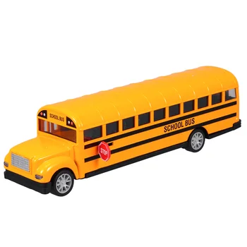 אוטובוס בית הספר משחק רכב חזרה המכונית צהוב אוטובוס בית הספר צעצועים דגם עיצוב שולחן מתנות לאורחים הטוב ביותר מתנת יום הולדת לבנים: 24