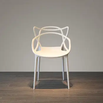 שקוף כסא אקרילי האוכל הכיסא הביתה ההגירה נטו פלסטיק אדומה קריסטל צואה פשוטה מודרנית מרפסת חיצונית הכיסא