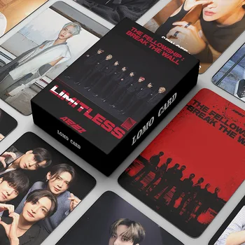 55Pcs/סט Kpop איידול ATEEZ אלבום חדש באיכות גבוהה Lomo כרטיסי קישוט אוסף גלויה Hongjoong Seonghwa Yunho Yeosang סאן